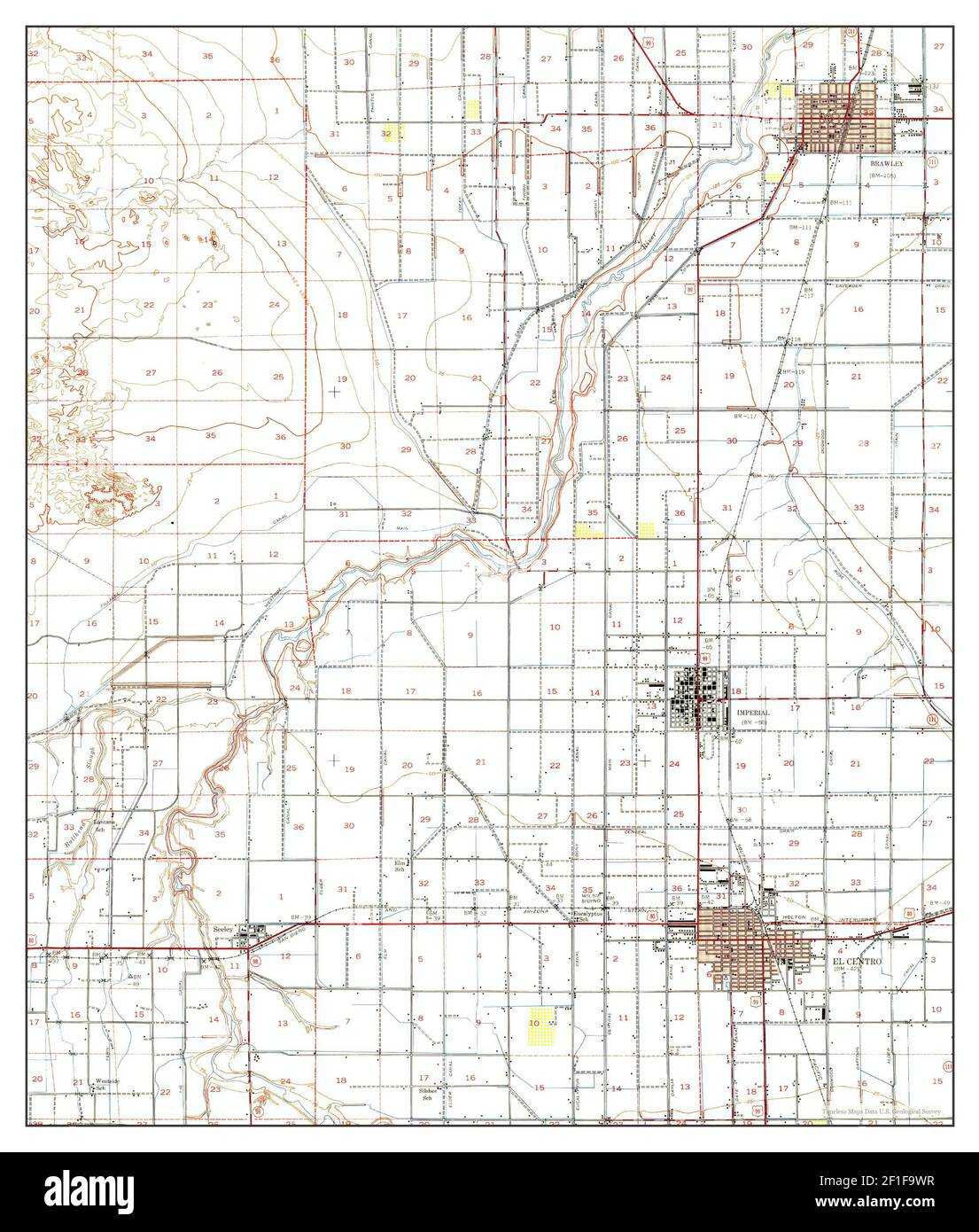 Map of brawley hires stock photography and images Alamy