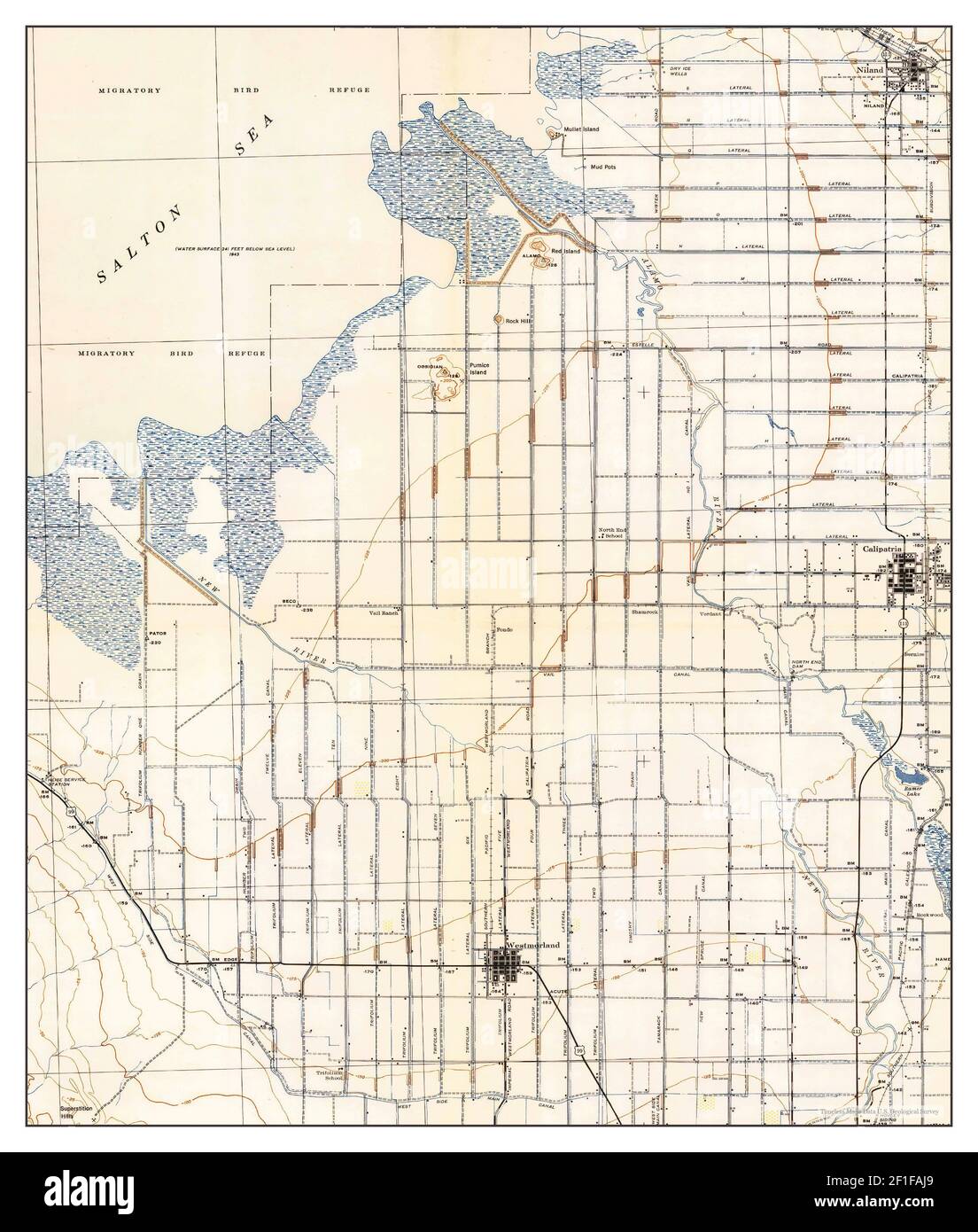 Calipatria california map Cut Out Stock Images & Pictures Alamy
