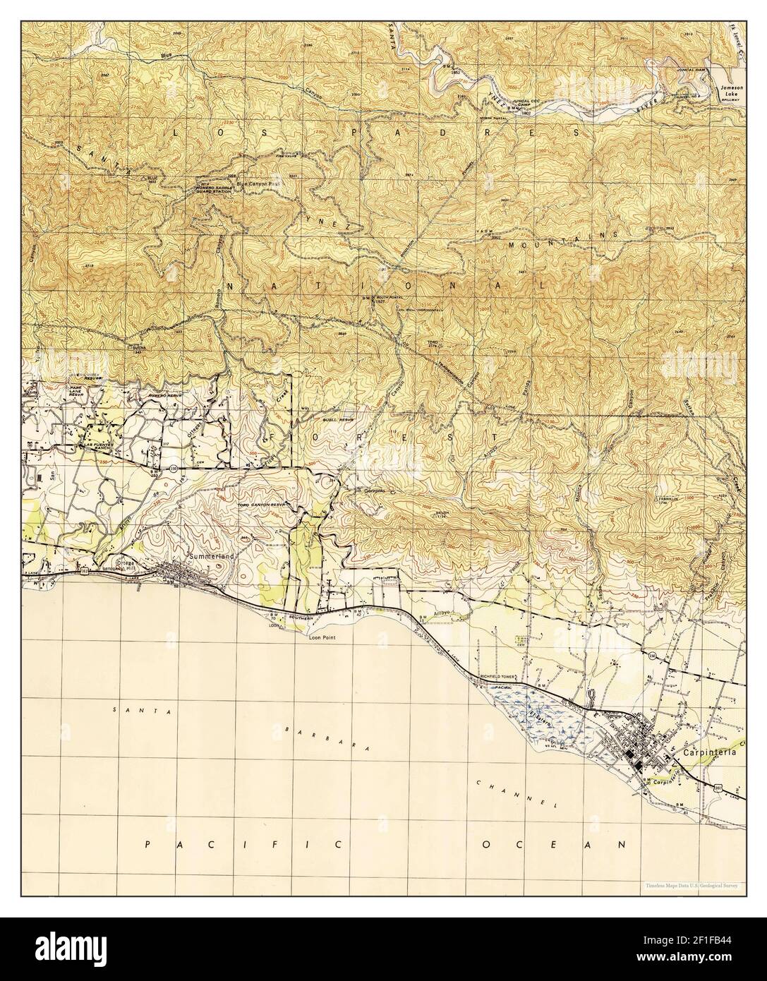 Carpinteria, California, map 1944, 131680, United States of America by