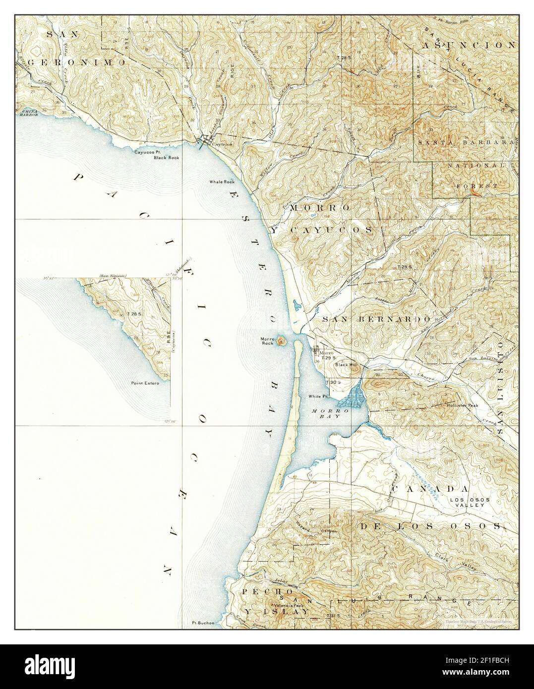 Cayucos, California, map 1897, 162500, United States of America by