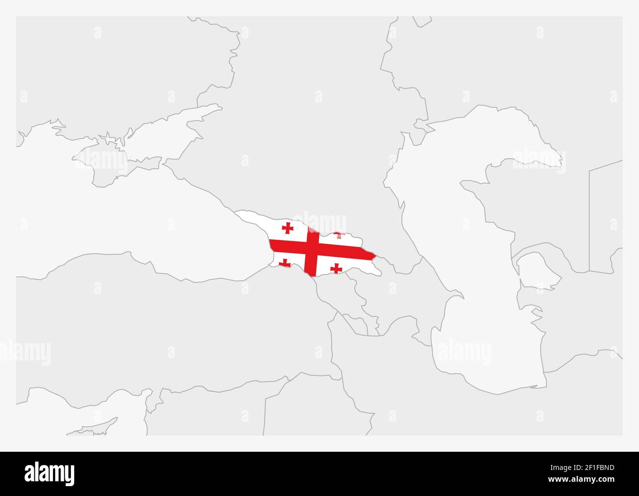 map highlighted in flag colors, gray map with