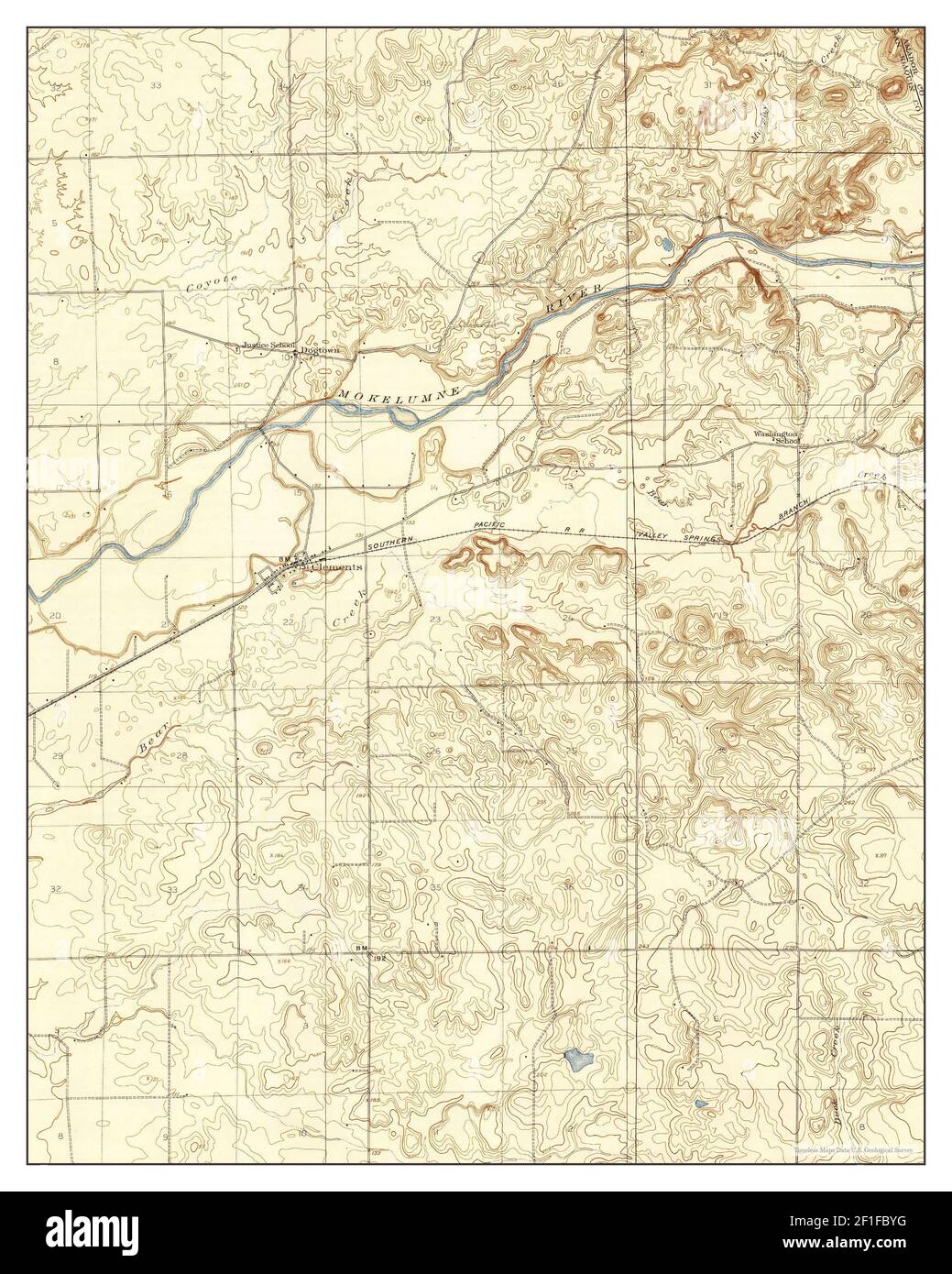 Clements, California, map 1909, 131680, United States of America by