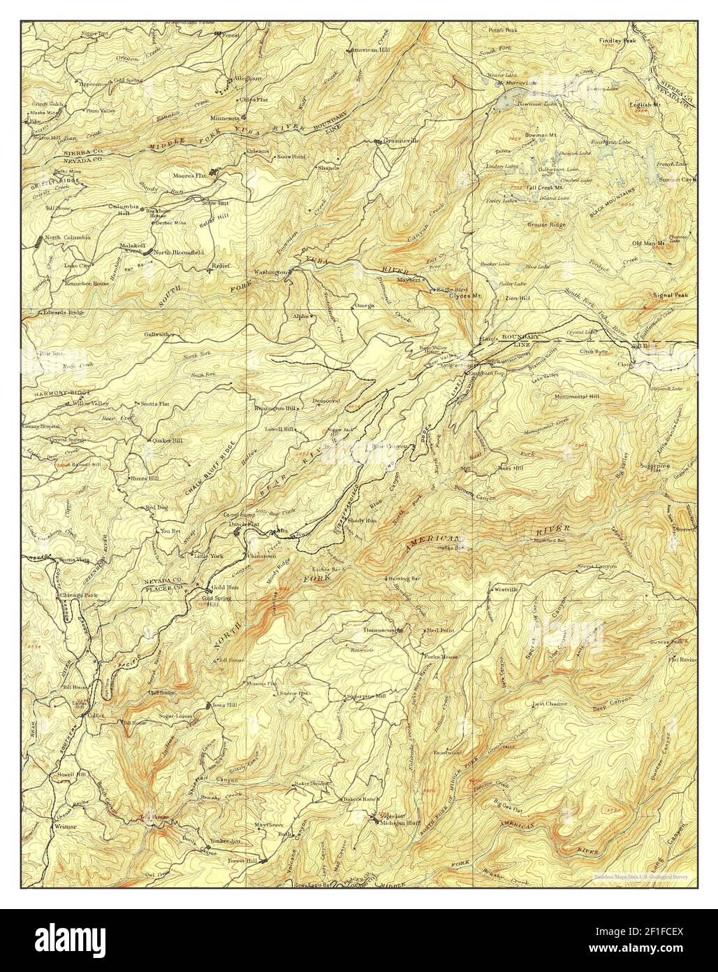 Map of colfax hires stock photography and images Alamy