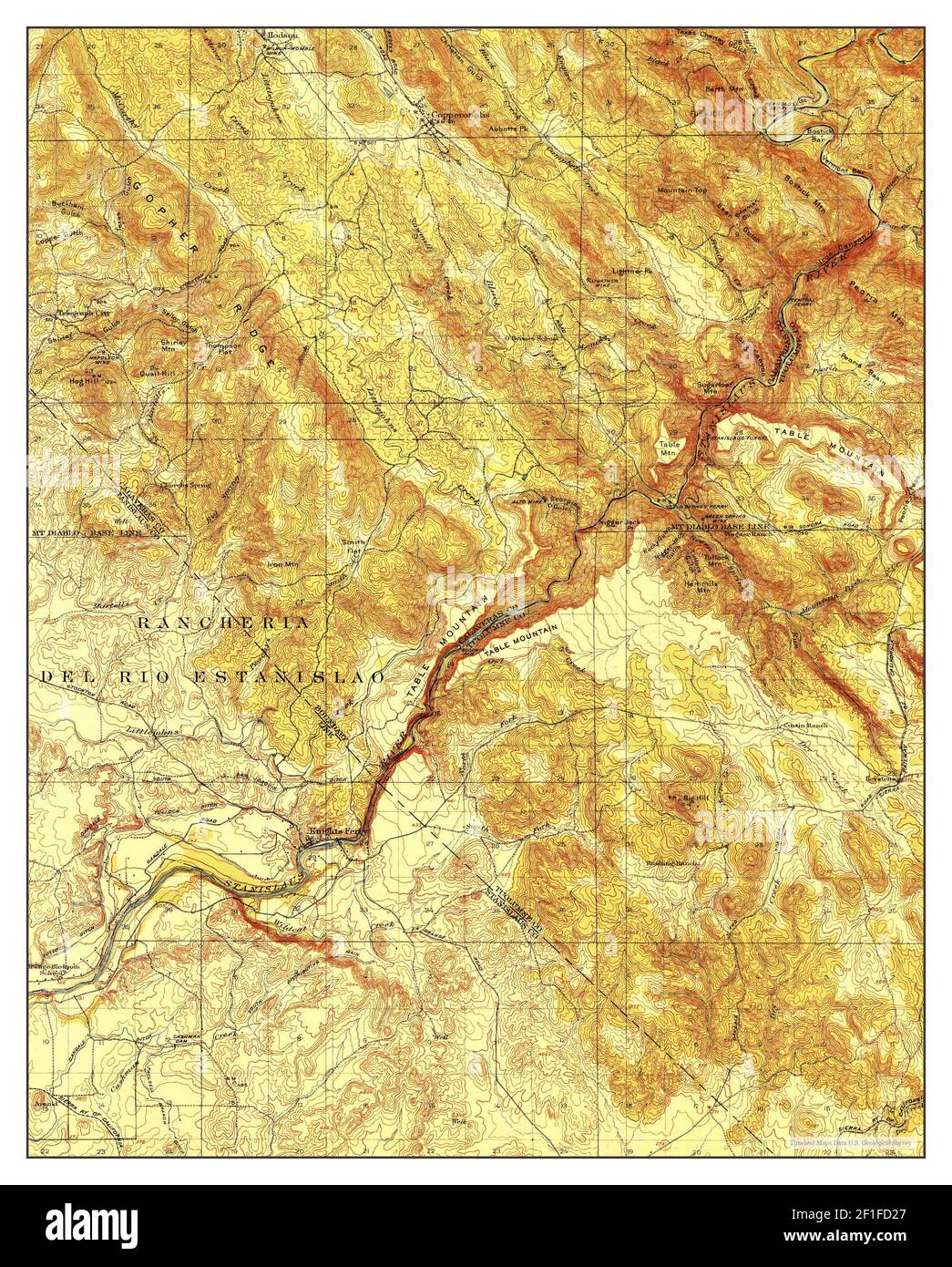 Copperopolis, California, map 1916, 162500, United States of America by Timeless Maps, data U.S