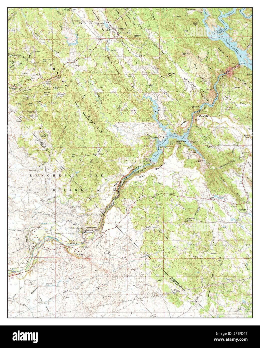 Copperopolis, California, map 1962, 162500, United States of America by Timeless Maps, data U.S