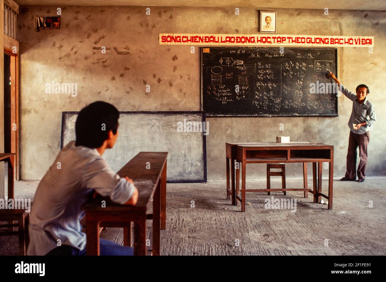 Electrical engineering class in a college, Ho Chi Minh City, Vietnam