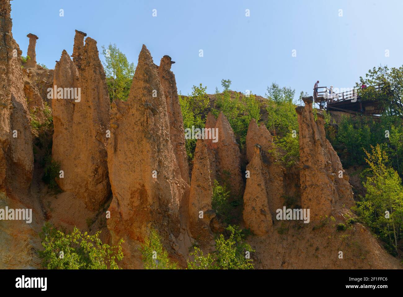 Rock formations of Davolja Varos (Devil's Town)  in Serbia. Stock Photo
