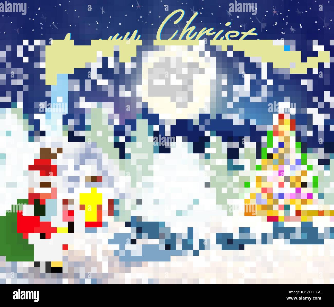 snowy village landscape Stock Vector Image & Art - Alamy
