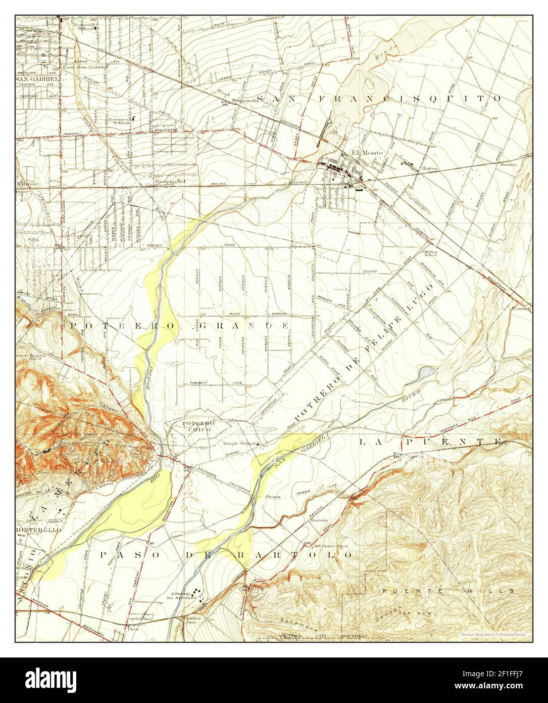 El Monte California map 1926 - El Monte California Map 1926 124000 United States Of America By Timeless Maps Data Us Geological Survey 2F1FFJ7