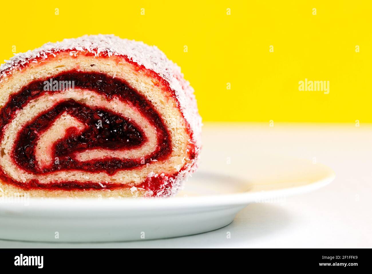 Jelly roll pastry dessert Stock Photo Alamy