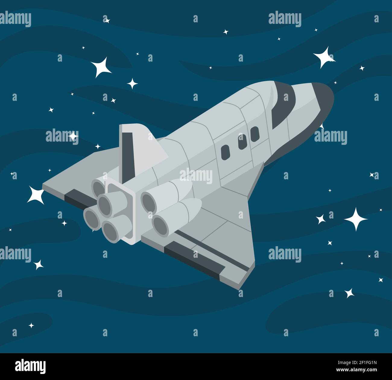 space ship flying Stock Vector Image & Art - Alamy
