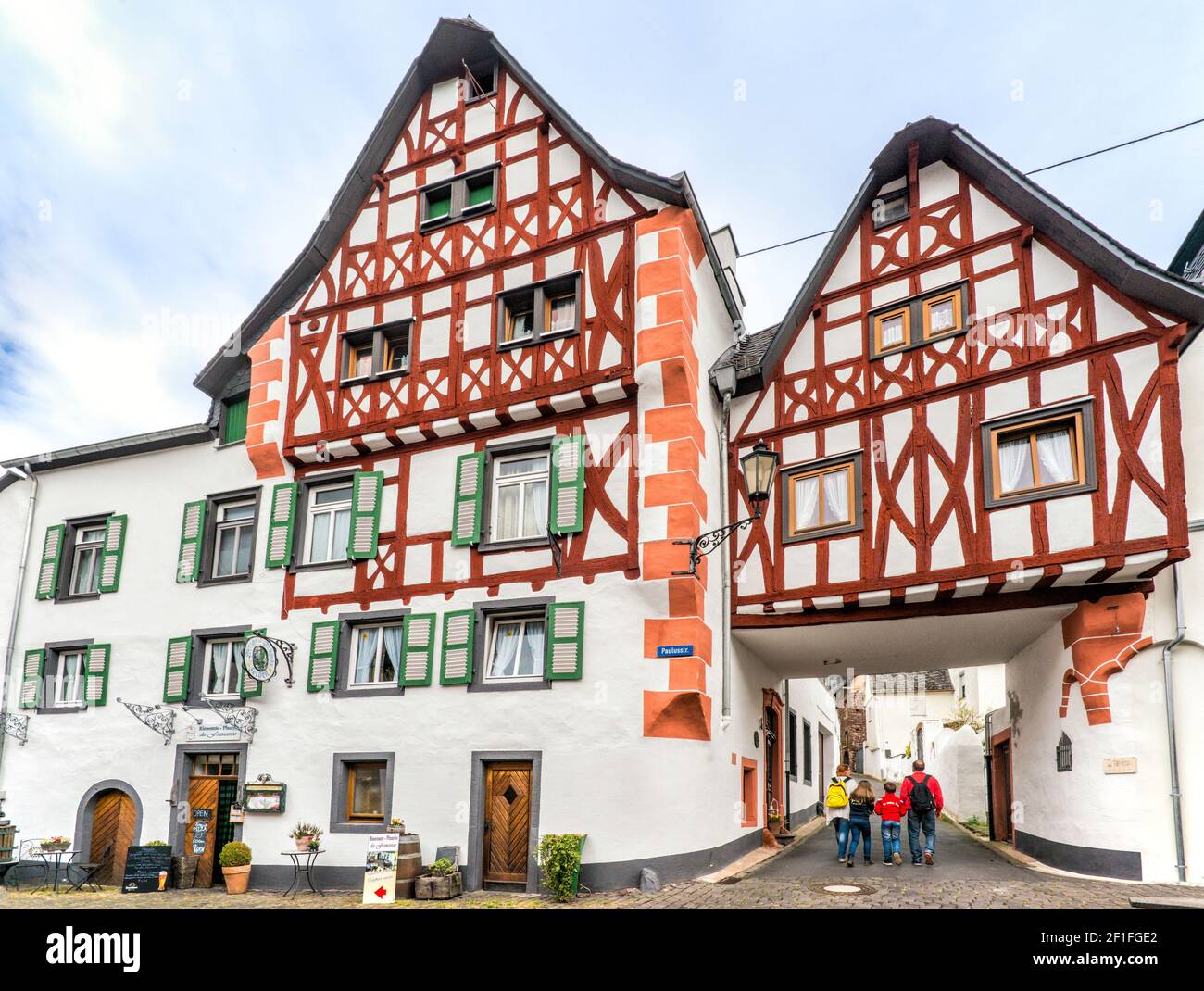 Historic half timbered village housing hires stock photography and