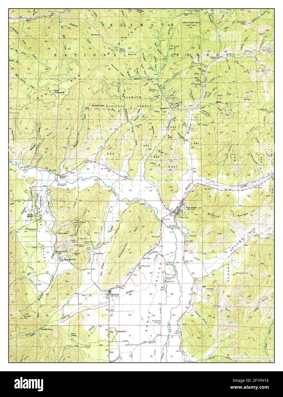 Fort jones california map hires stock photography and images Alamy