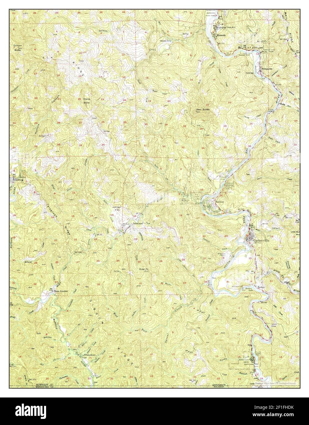 Another Vintage Garberville Map from 1949