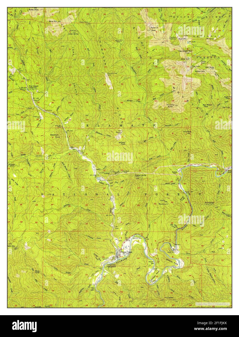 Happy camp california map hires stock photography and images Alamy