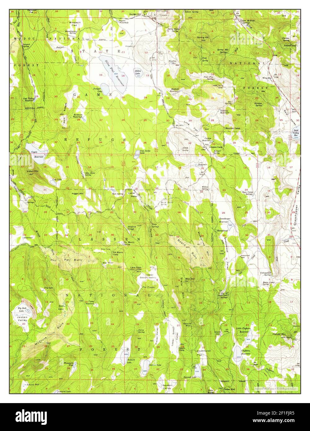 Hayden Hill, California, map 1956, 1:62500, United States of America by Timeless Maps, data U.S. Geological Survey Stock Photo