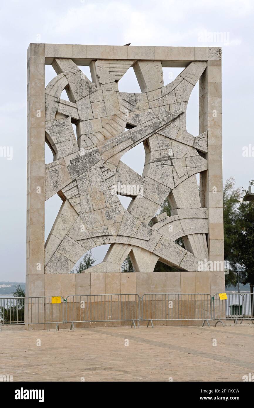 Rovinj, Croatia - October 16, 2014: World War Two Memorial Monument for ...
