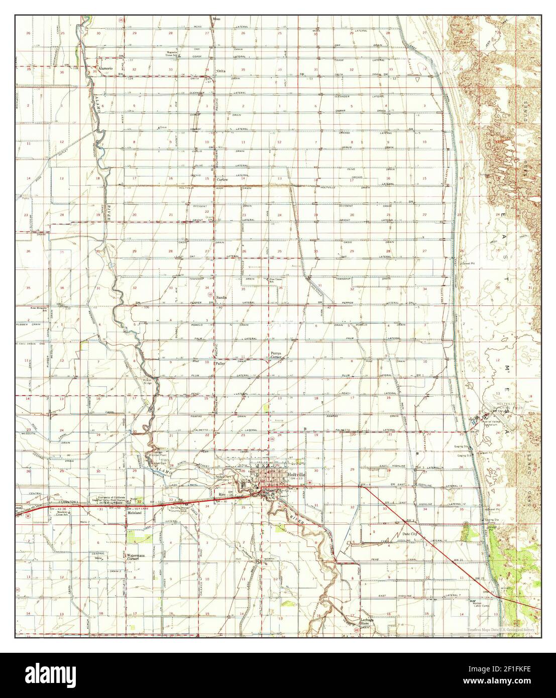 Wadena County Plat Map Holtville, California, Map 1957, 1:62500, United States Of America By  Timeless Maps, Data U.s. Geological Survey Stock Photo - Alamy