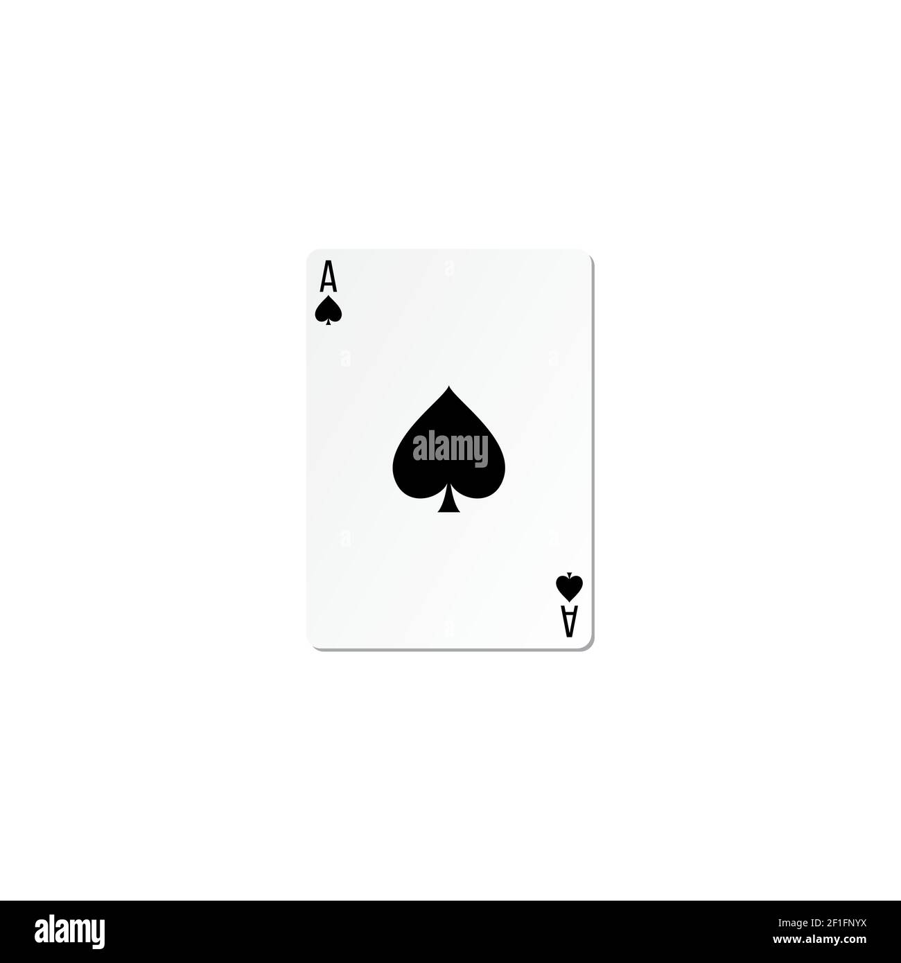 spades playing card. ace game poker. vector illustration Stock Vector