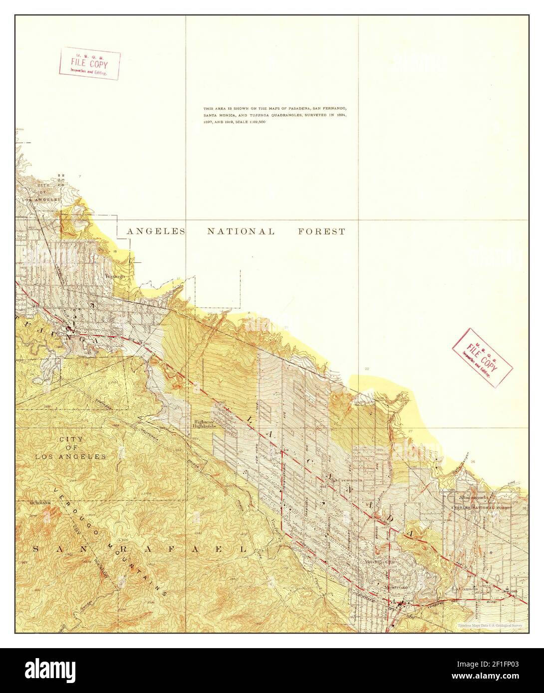 La Crescenta Ca Map La Crescenta, California, Map 1928, 1:24000, United States Of America By  Timeless Maps, Data U.s. Geological Survey Stock Photo - Alamy