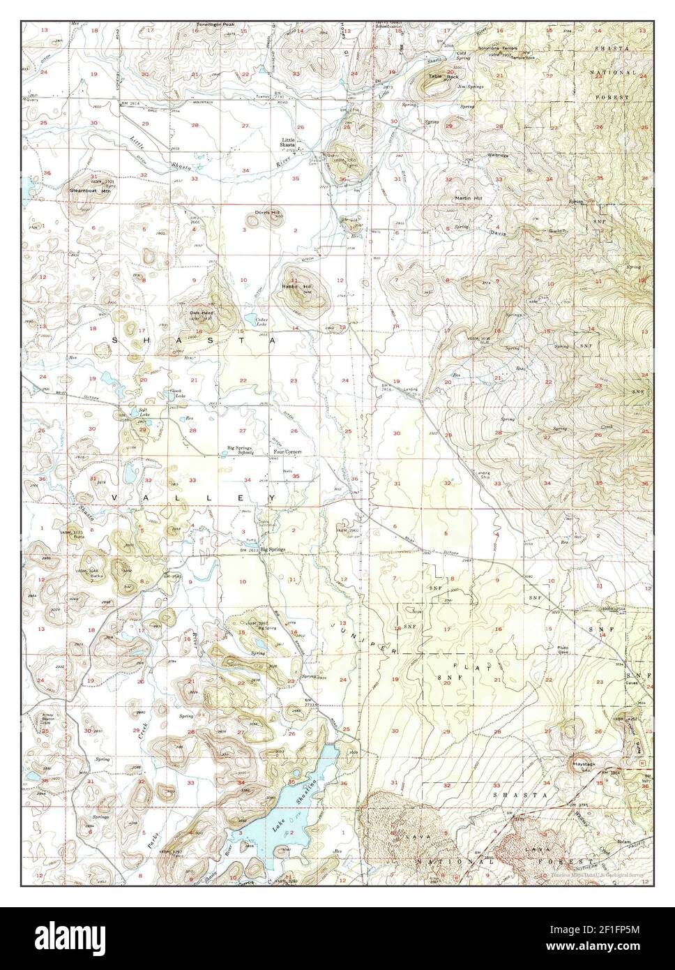 Lake Shastina, California, map 1954, 162500, United States of America