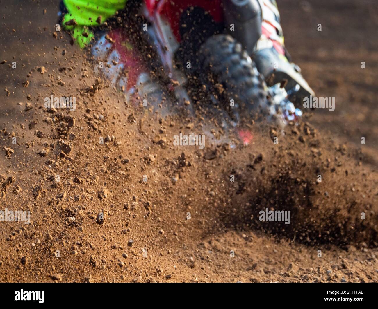 Motocross scene on a trail Stock Photo - Alamy