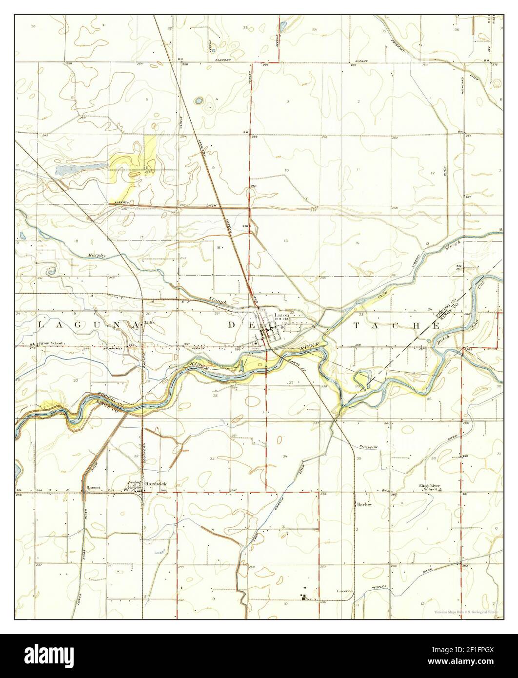 Laton, California, map 1927, 131680, United States of America by
