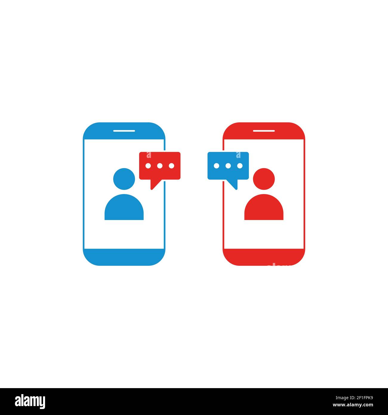 chatting mobile phone. communication concept. Vector illustration. Stock Vector