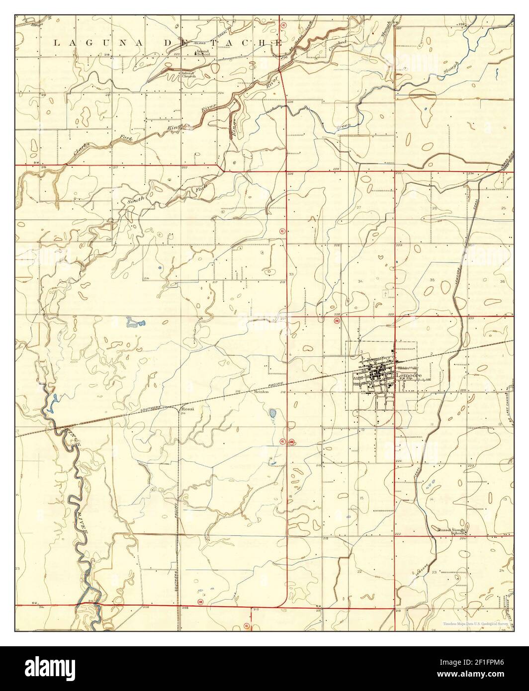 Lemoore, California, map 1927, 1:31680, United States of America by 