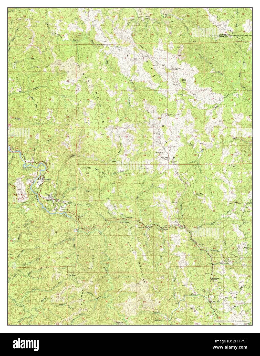 Leggett, California, map 1952, 162500, United States of America by