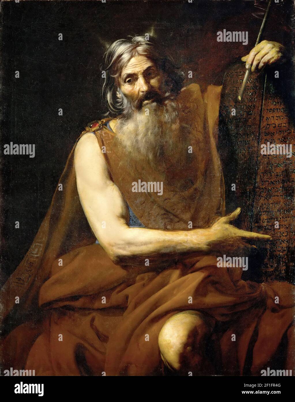 Valentin De Boulogne - Moses Stock Photo