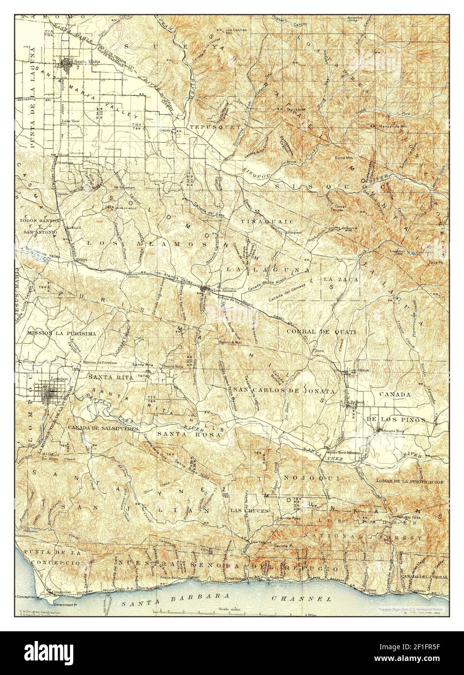 Lompoc california map hires stock photography and images Alamy