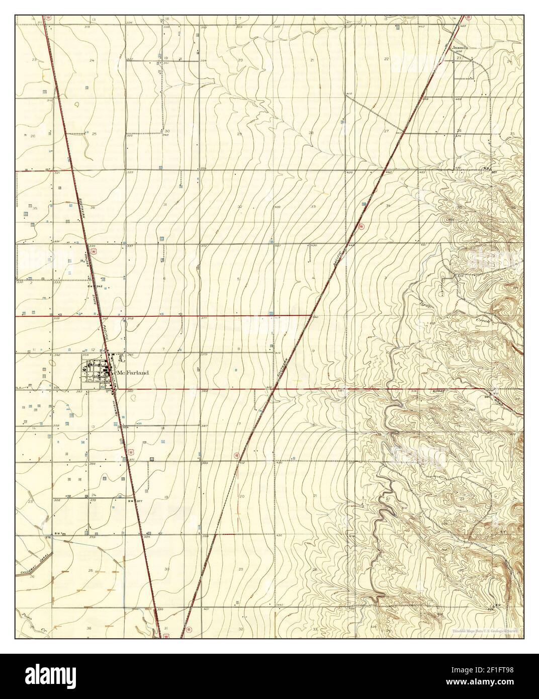 McFarland, California, map 1930, 131680, United States of America by Timeless Maps, data U.S