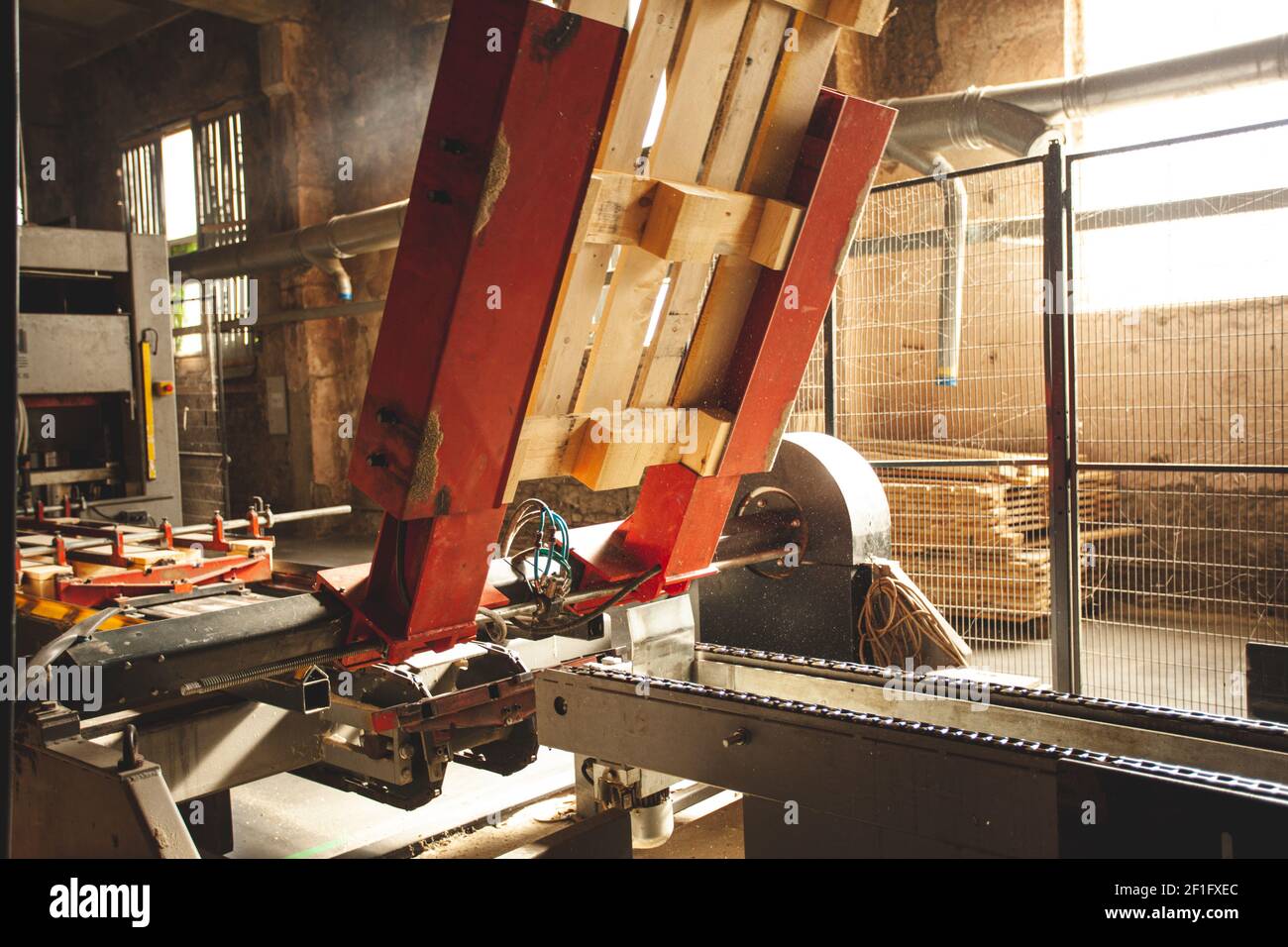 Production line of the wooden furniture factory Stock Photo Alamy