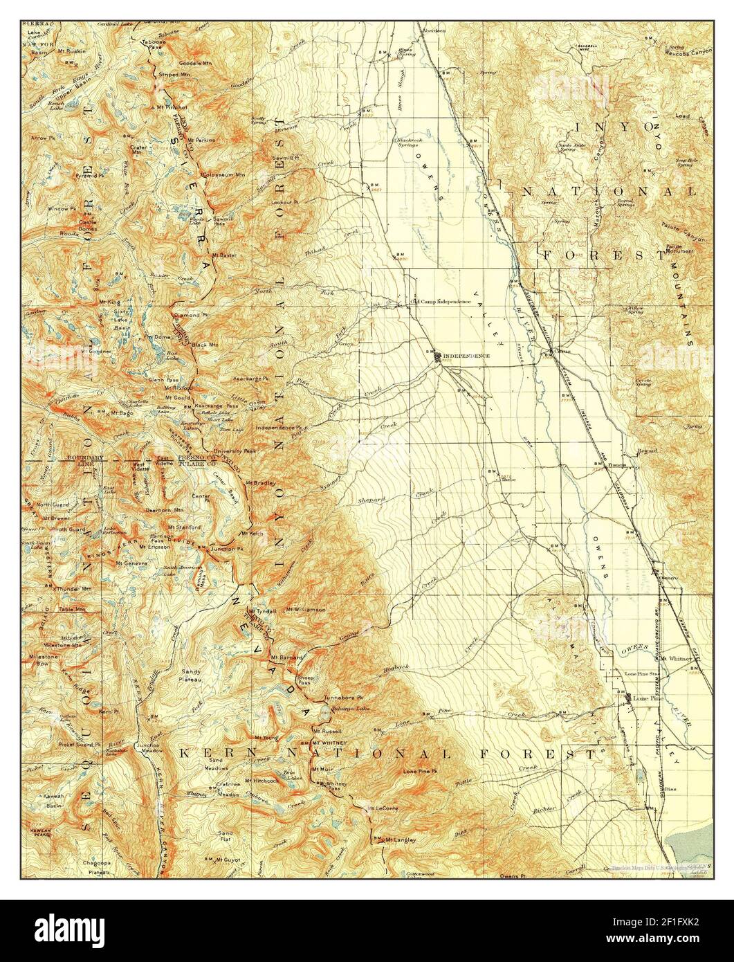 Mt Whitney California Map 1907 1 125000 United States Of America By Mt Whitney California Map 1907 1125000 United States Of America By Timeless Maps Data Us Geological Survey 2F1FXK2 