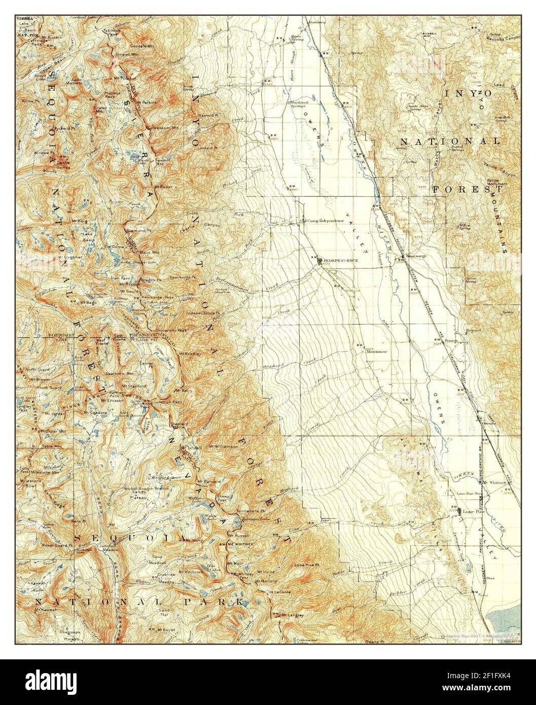 Mt Whitney California Map 1907 1 125000 United States Of America By Mt Whitney California Map 1907 1125000 United States Of America By Timeless Maps Data Us Geological Survey 2F1FXK4 