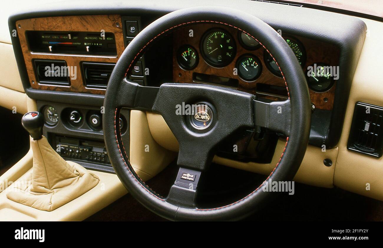 Interior of a 1985 Lotus Excel S.E. in Norfolk UK Stock Photo