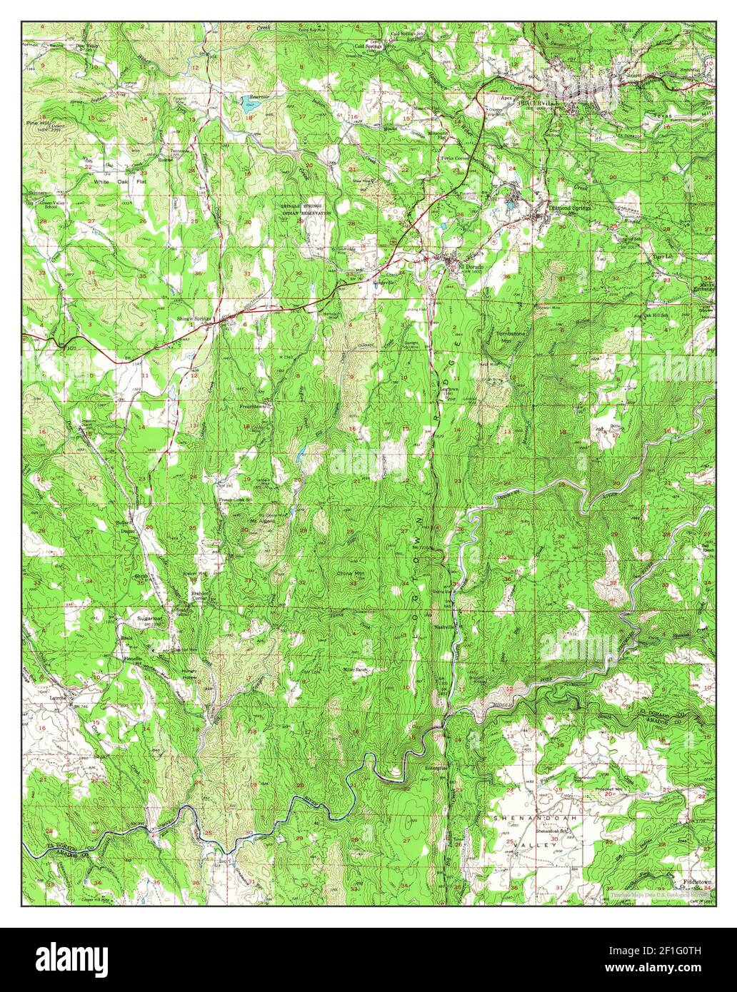 Placerville, California, map 1949, 162500, United States of America by