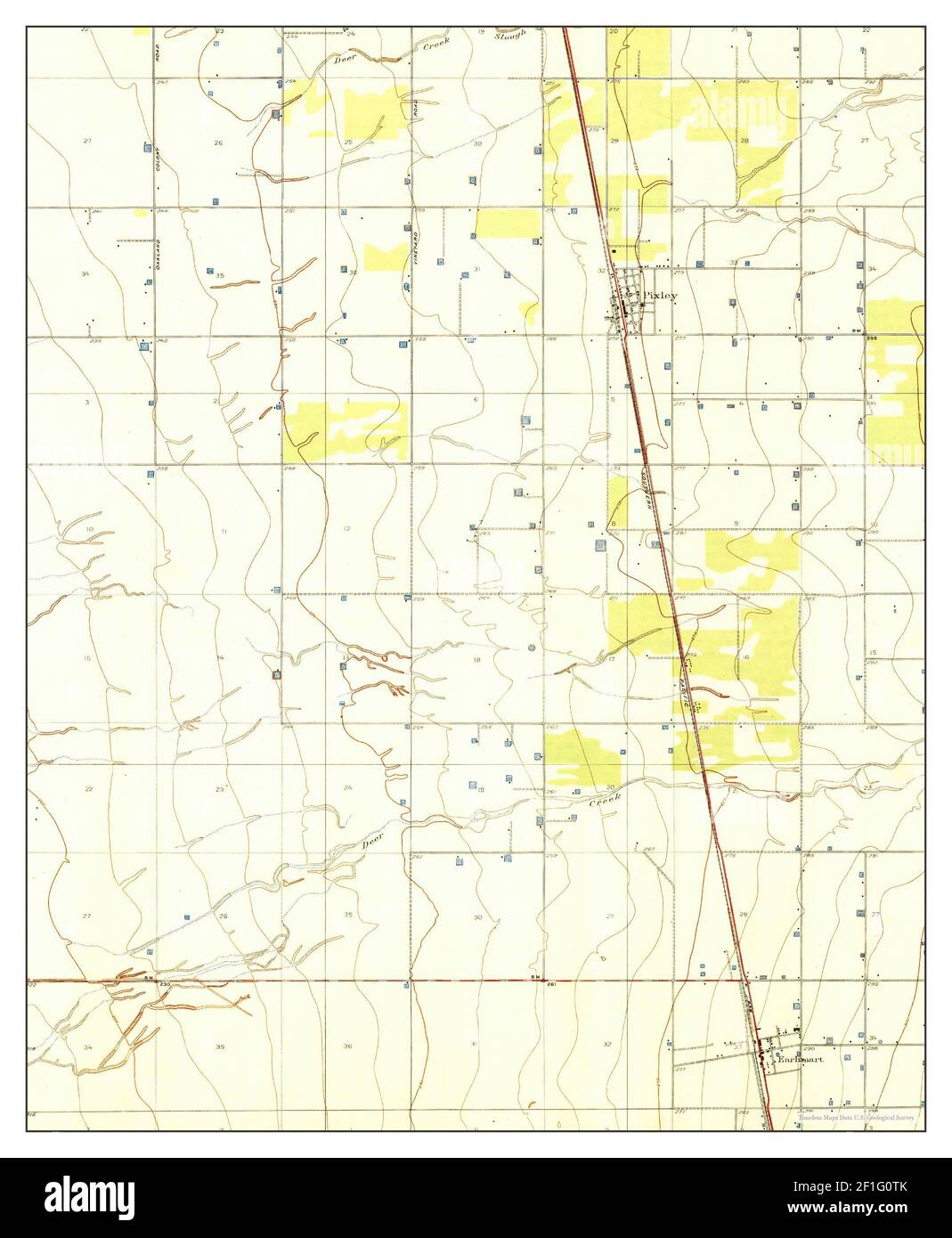 Pixley, California, map 1929, 131680, United States of America by