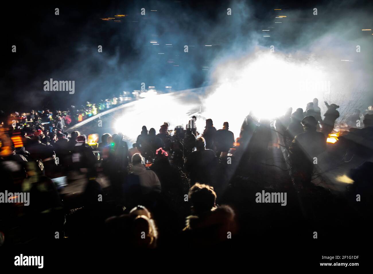 Wrc Rally Fans foule, crowd fans, Supporters, Public, Spectators during the 2019 WRC ...