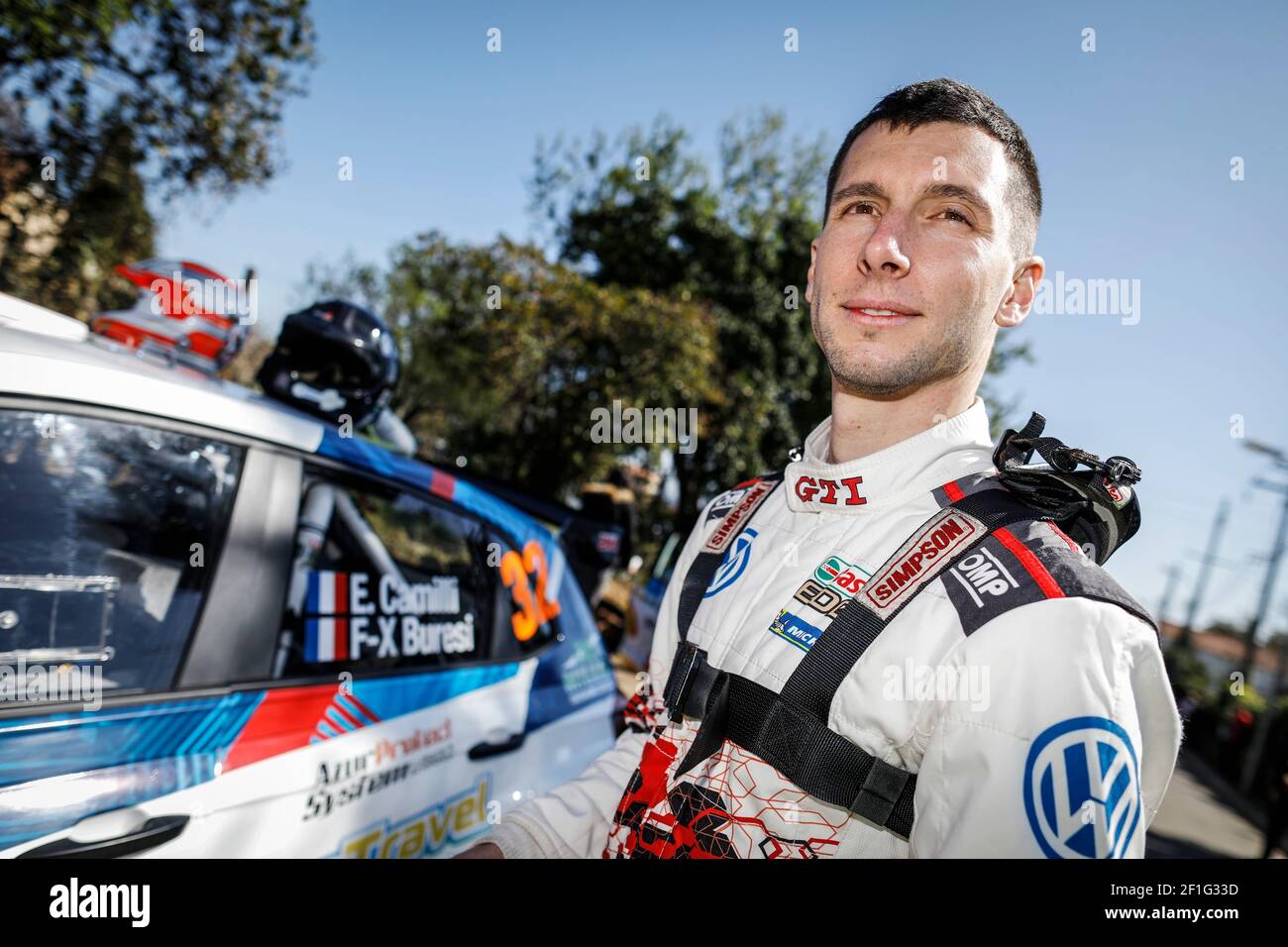 CAMILLI ERIC (FRA), VOLKSWAGEN POLO GTI, portrait during the 2019 WRC World  Rally Car Championship, Tour de Corse rally from march 28 to 31 at Bastia,  France - Photo Francois Flamand / DPPI Stock Photo - Alamy