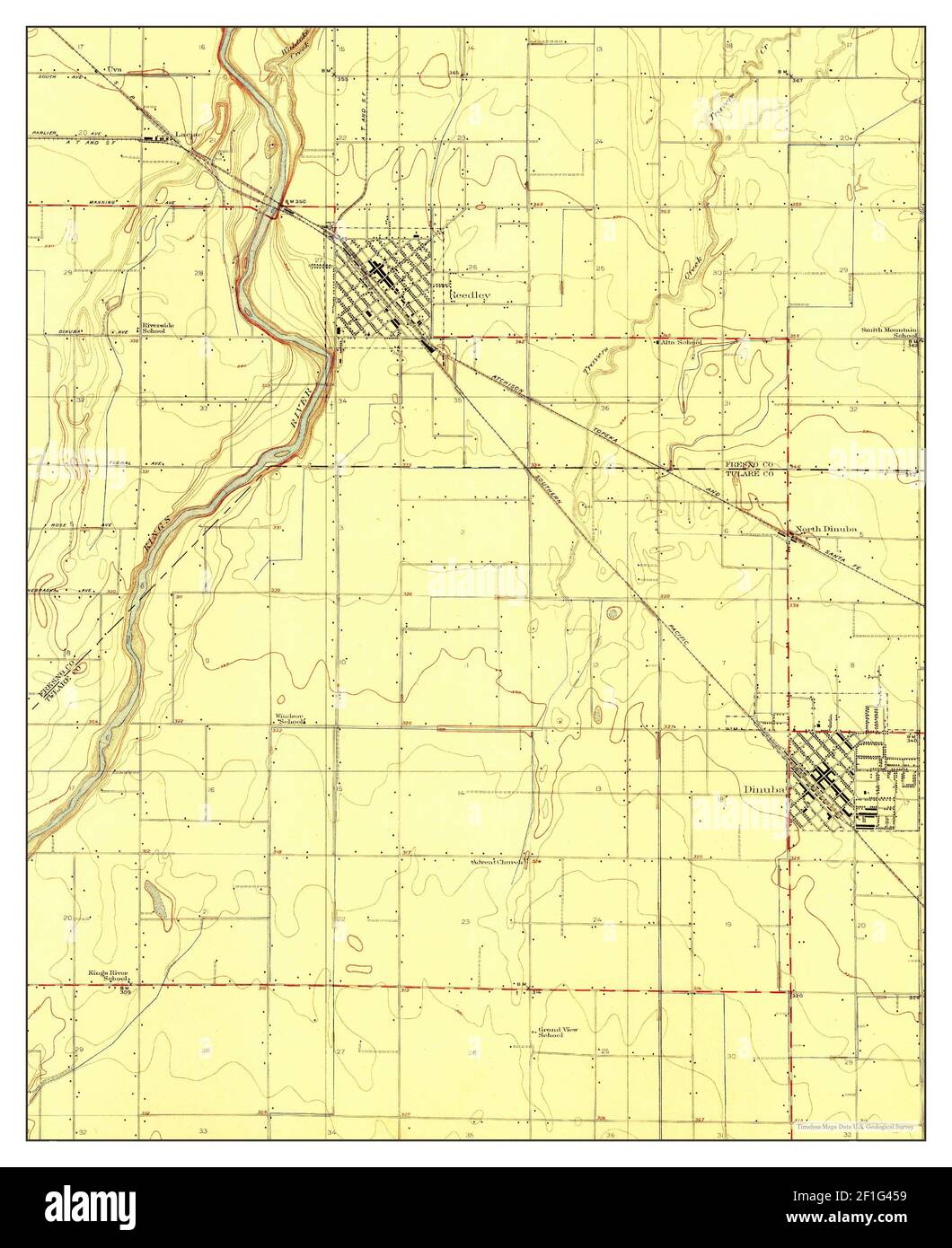 Reedley, California, map 1924, 1:31680, United States of America by 