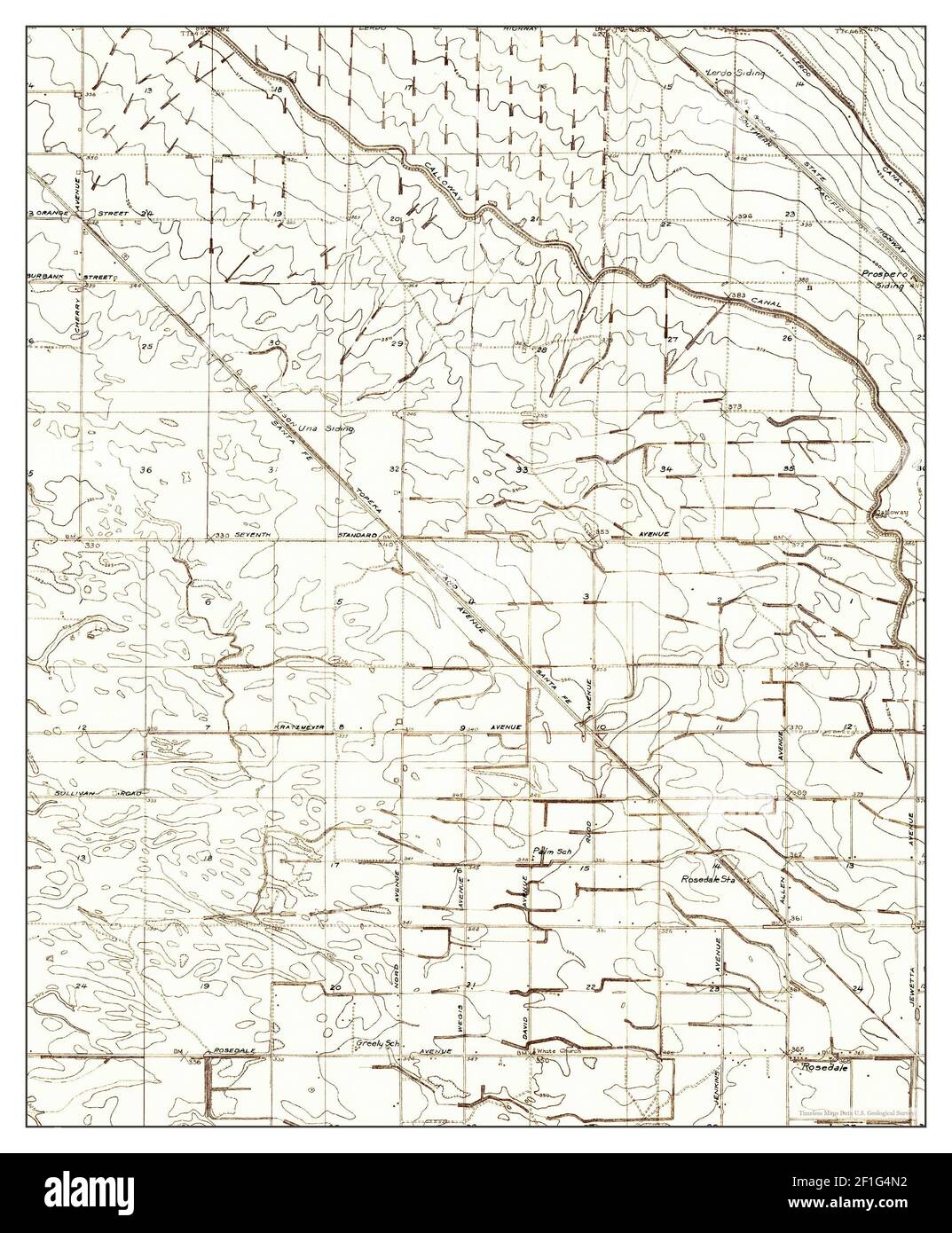 Rosedale, California, map 1930, 131680, United States of America by