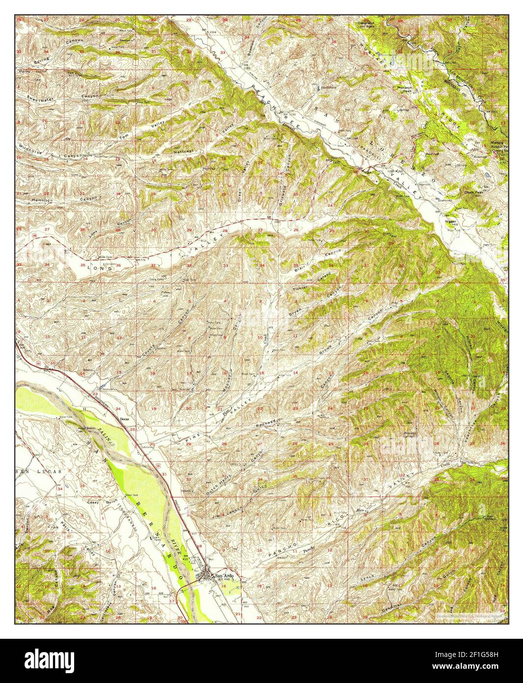 San Ardo, California, map 1956, 162500, United States of America by Timeless Maps, data U.S