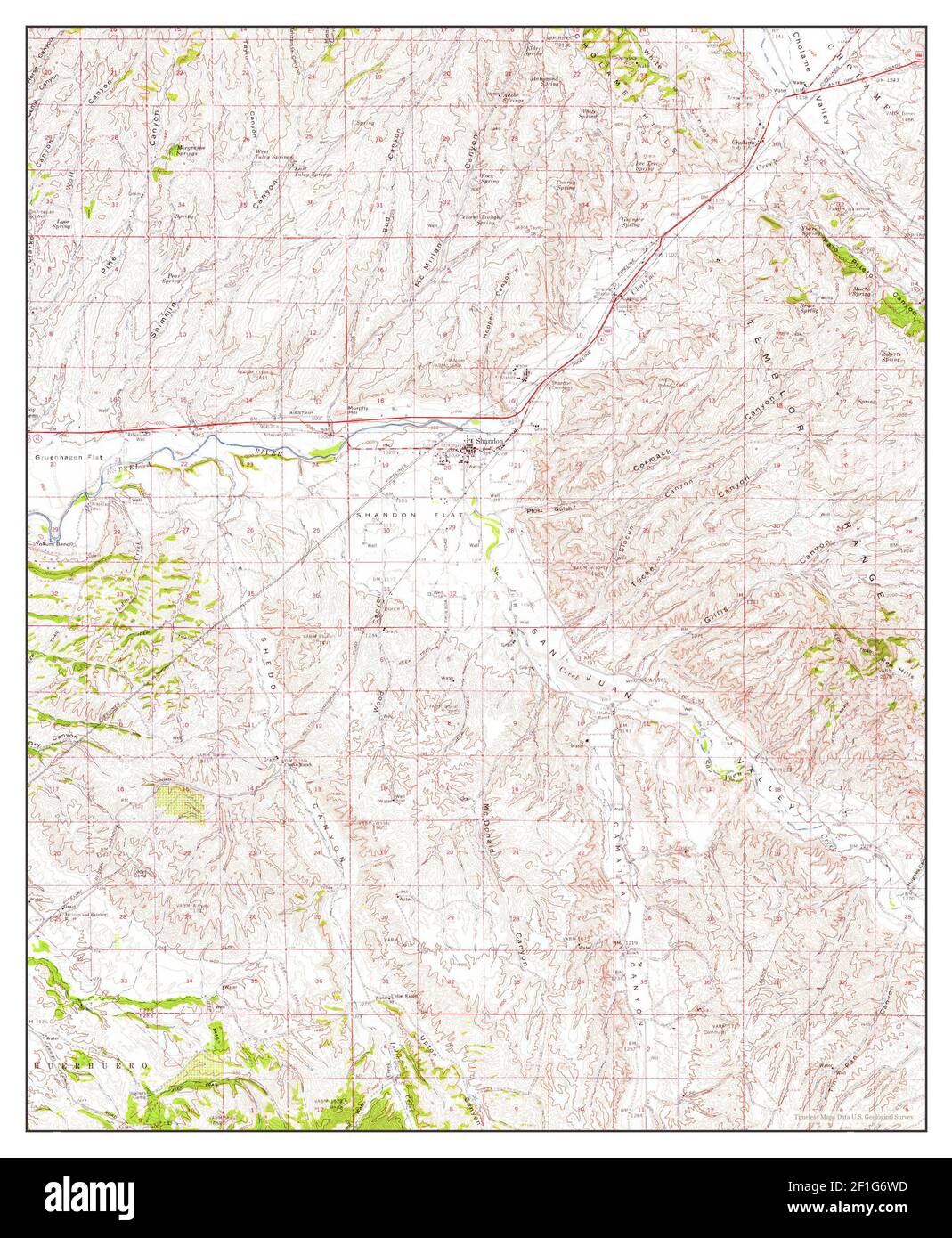 Shandon, California, map 1961, 162500, United States of America by Timeless Maps, data U.S