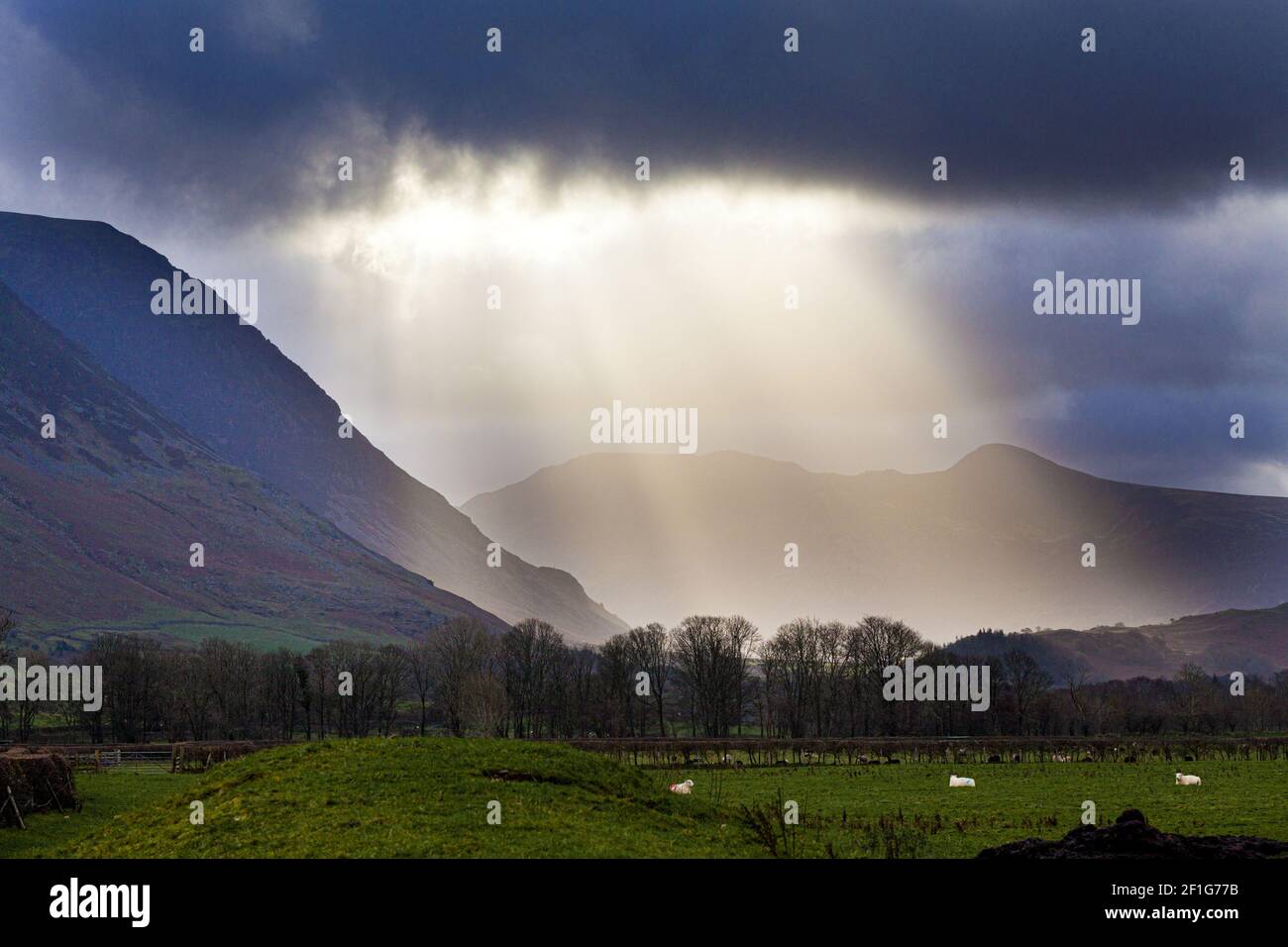 Stormy weather in the English Lake District here looking south down