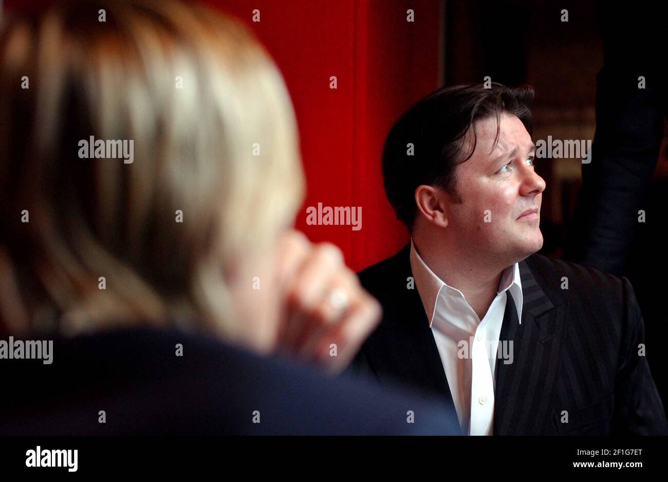 Ricky Gervais, writer and star of 'The Office' which won the South Bank  Show Comedy Award in London  February 2002 photo Andy Paradise Stock  Photo - Alamy