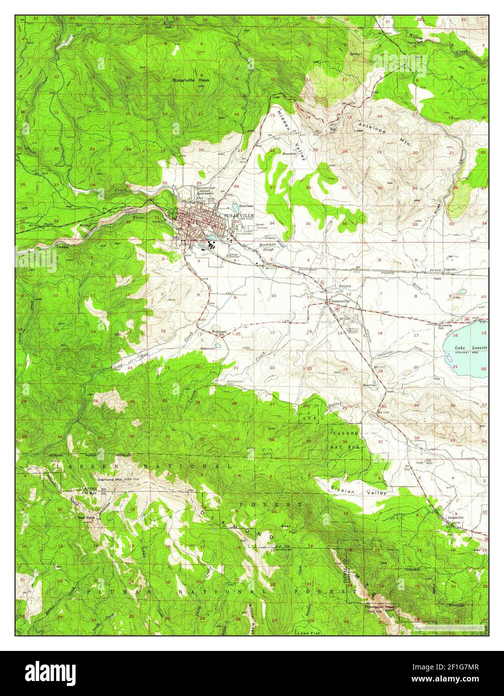 Susanville california map Cut Out - Susanville California Map 1954 162500 United States Of America By Timeless Maps Data Us Geological Survey 2F1G7MR