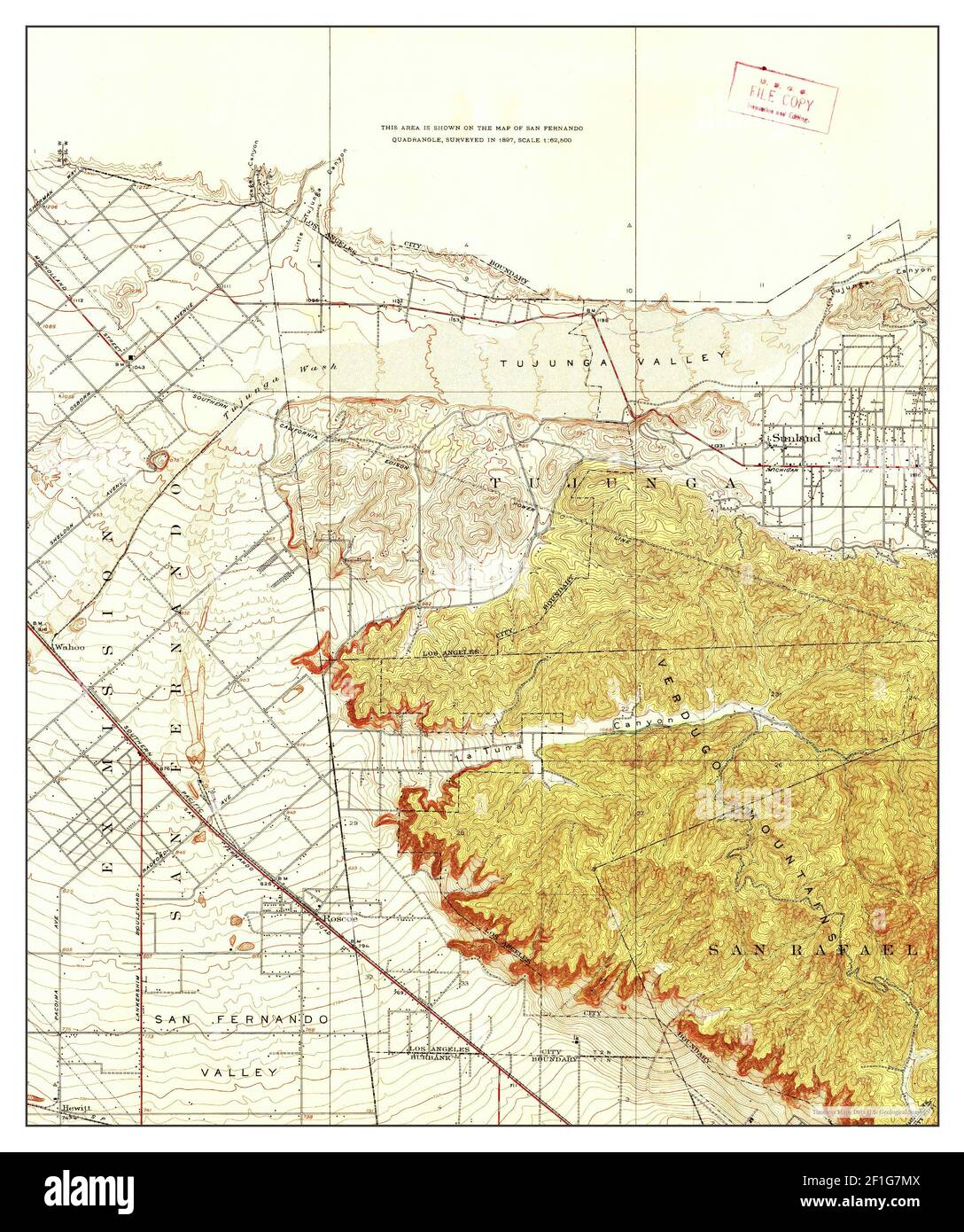 Sunland, California, map 1926, 124000, United States of America by Timeless Maps, data U.S