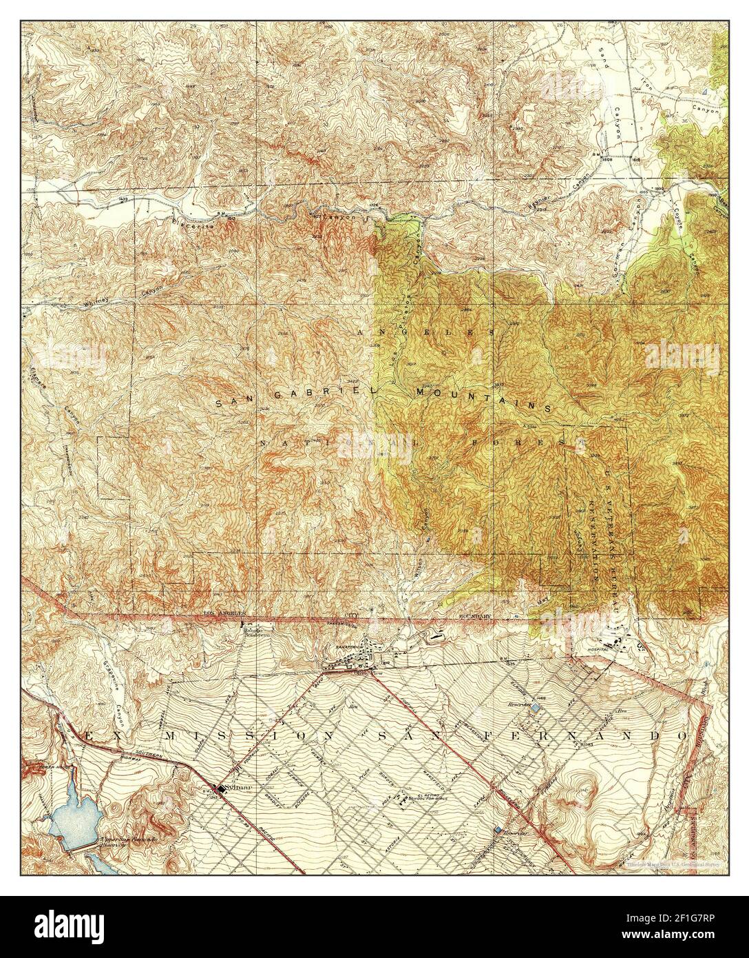Sylmar, California, map 1935, 1:24000, United States of America by 